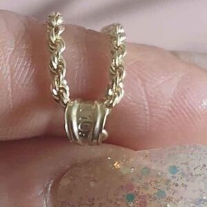 10k real gold neck chain and cross pendan